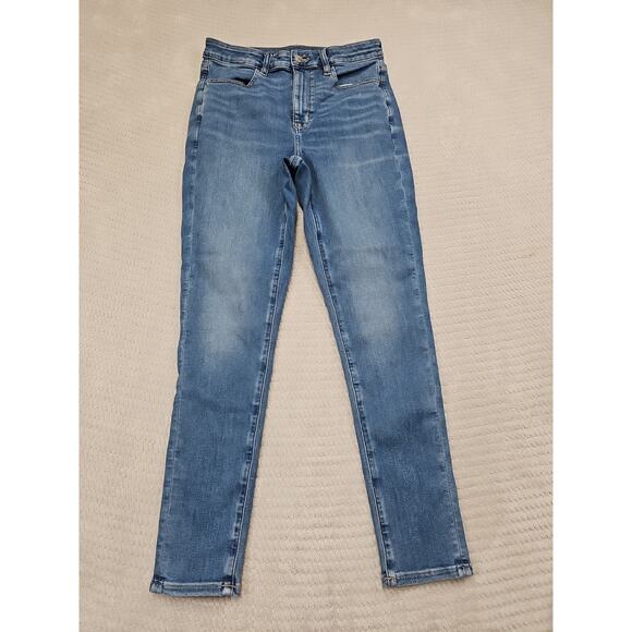 American Eagle Jeans Womens 8 Short Super High Rise Jegging Next Level Stretch - Picture 1 of 9